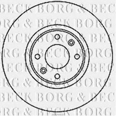 BORG & BECK BBD4468 гальмівний диск