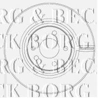 BORG & BECK BBD4509 гальмівний диск