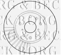 BORG & BECK BBD4614 гальмівний диск