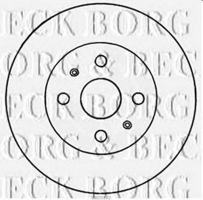 BORG & BECK BBD5182 гальмівний диск
