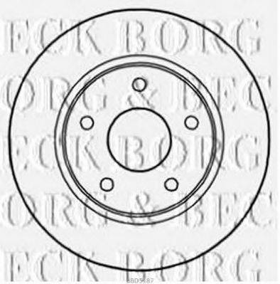 BORG & BECK BBD5187 гальмівний диск