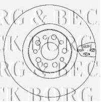 BORG & BECK BBD5924S гальмівний диск
