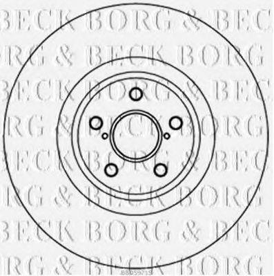BORG & BECK BBD5971S гальмівний диск