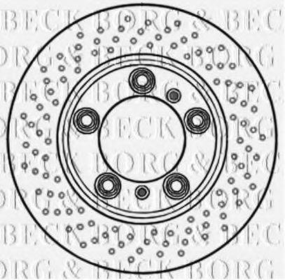 BORG & BECK BBD6001S гальмівний диск