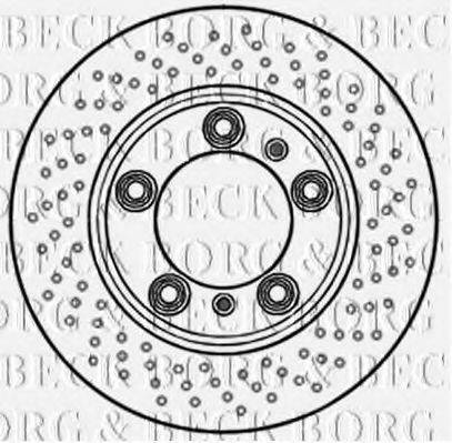BORG & BECK BBD6002S гальмівний диск