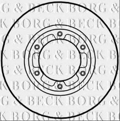 BORG & BECK BBD6019S гальмівний диск
