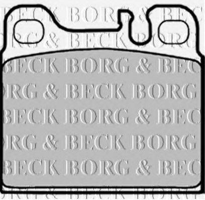 BORG & BECK BBP1158 Комплект гальмівних колодок, дискове гальмо