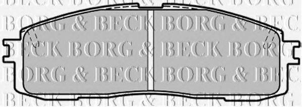 BORG & BECK BBP1203 Комплект гальмівних колодок, дискове гальмо