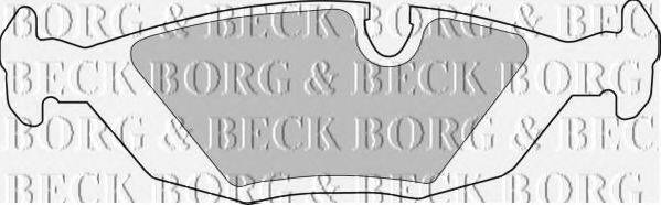 BORG & BECK BBP1284 Комплект гальмівних колодок, дискове гальмо