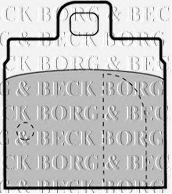 BORG & BECK BBP1308 Комплект гальмівних колодок, дискове гальмо