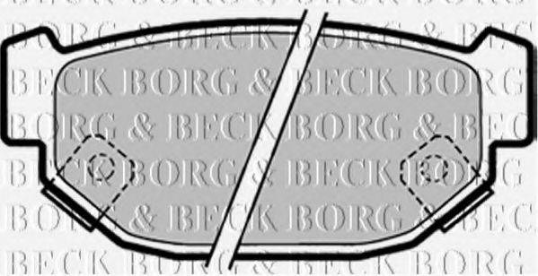 BORG & BECK BBP1322 Комплект гальмівних колодок, дискове гальмо