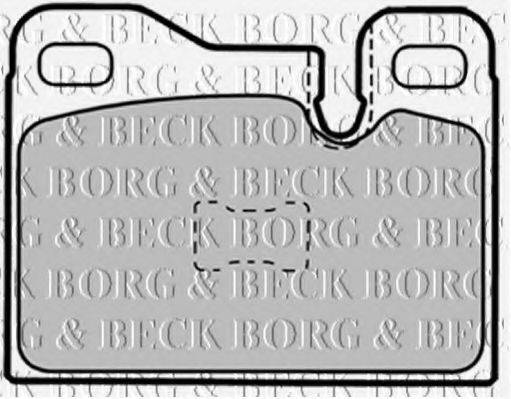 BORG & BECK BBP1337 Комплект гальмівних колодок, дискове гальмо