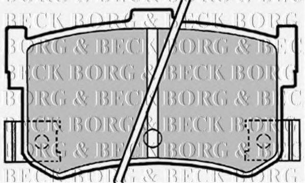 BORG & BECK BBP1413 Комплект гальмівних колодок, дискове гальмо