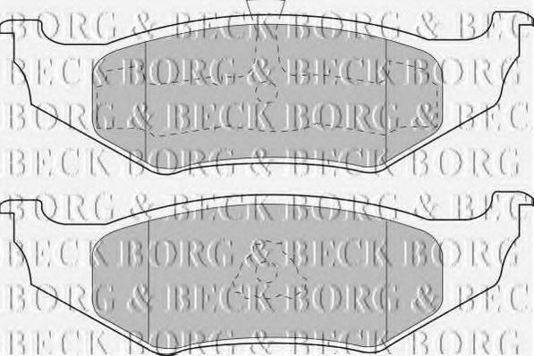 BORG & BECK BBP1450 Комплект гальмівних колодок, дискове гальмо