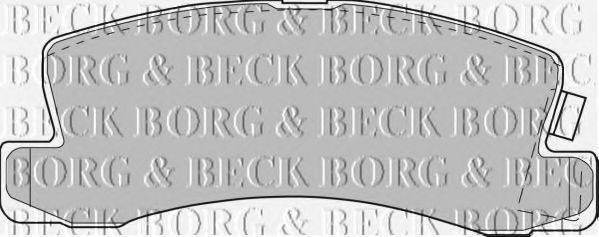 BORG & BECK BBP1477 Комплект гальмівних колодок, дискове гальмо