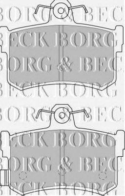 BORG & BECK BBP1482 Комплект гальмівних колодок, дискове гальмо
