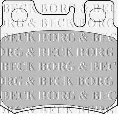 BORG & BECK BBP1533 Комплект гальмівних колодок, дискове гальмо