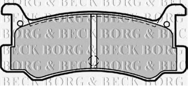 BORG & BECK BBP1540 Комплект гальмівних колодок, дискове гальмо