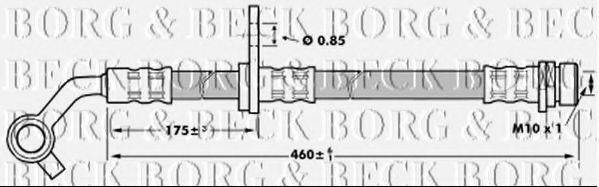 BORG & BECK BBH7023 Гальмівний шланг