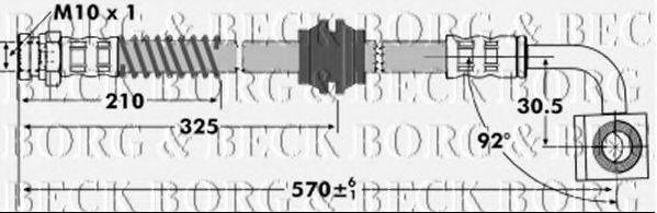 BORG & BECK BBH7070 Гальмівний шланг