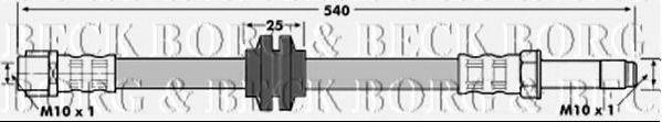 BORG & BECK BBH7097 Гальмівний шланг