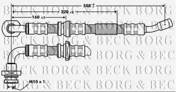 BORG & BECK BBH7211 Гальмівний шланг