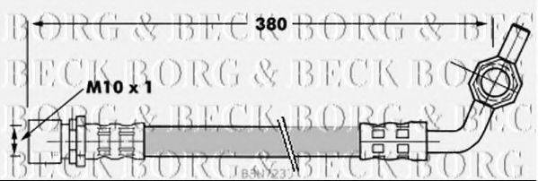 BORG & BECK BBH7233 Гальмівний шланг
