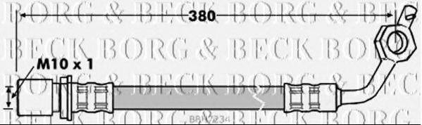 BORG & BECK BBH7234 Гальмівний шланг