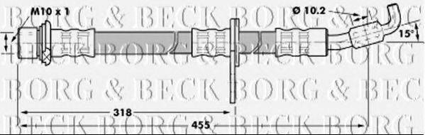 BORG & BECK BBH7239 Гальмівний шланг