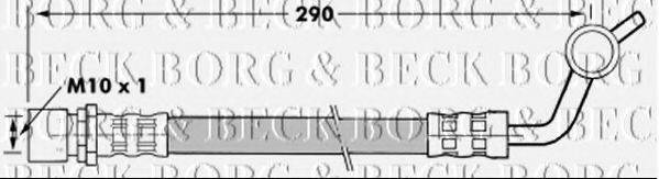 BORG & BECK BBH7286 Гальмівний шланг