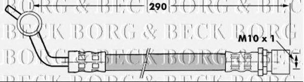 BORG & BECK BBH7287 Гальмівний шланг