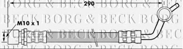 BORG & BECK BBH7288 Гальмівний шланг