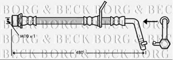 BORG & BECK BBH7348 Гальмівний шланг