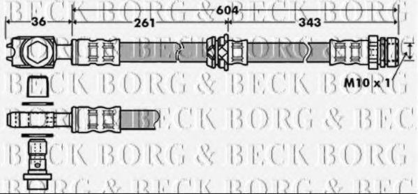 BORG & BECK BBH7389 Гальмівний шланг