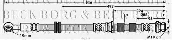 BORG & BECK BBH7558 Гальмівний шланг