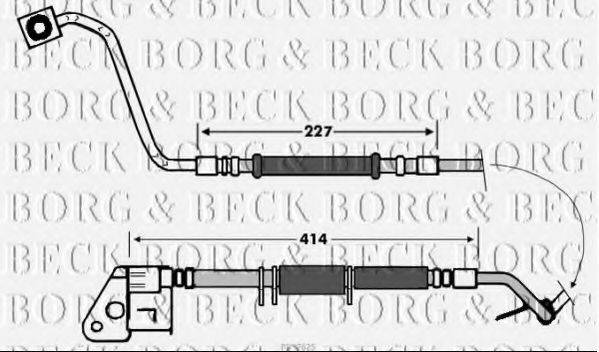 BORG & BECK BBH7625 Гальмівний шланг