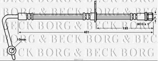 BORG & BECK BBH7715 Гальмівний шланг
