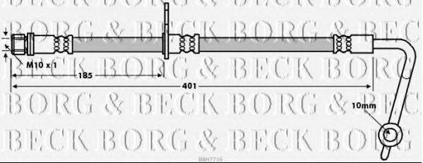 BORG & BECK BBH7716 Гальмівний шланг