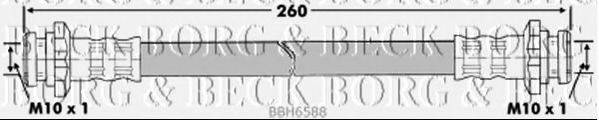 BORG & BECK BBH6588 Гальмівний шланг