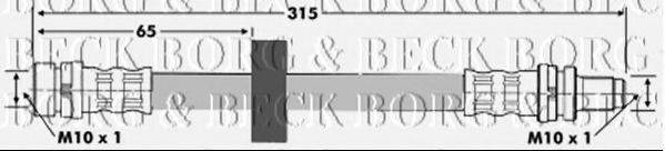 BORG & BECK BBH6596 Гальмівний шланг