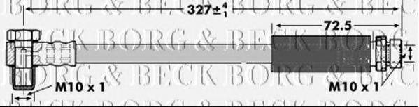 BORG & BECK BBH6736 Гальмівний шланг