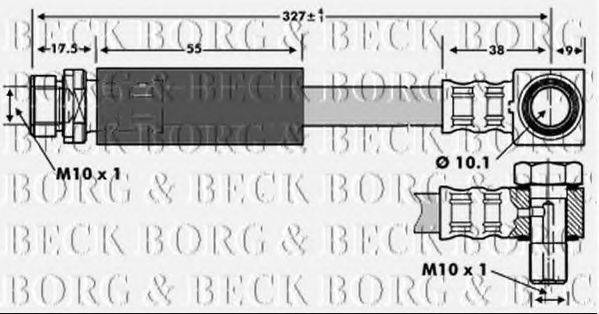 BORG & BECK BBH6737 Гальмівний шланг