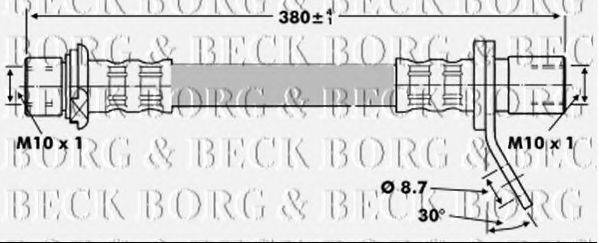 BORG & BECK BBH6752 Гальмівний шланг