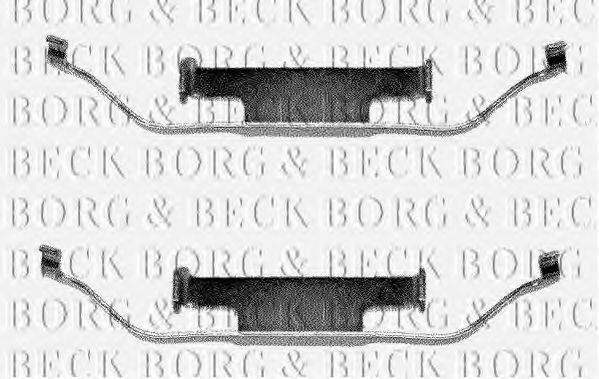 BORG & BECK BBK1012 Комплектуючі, колодки дискового гальма