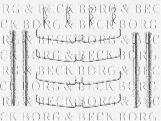 BORG & BECK BBK1195 Комплектуючі, колодки дискового гальма