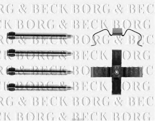 BORG & BECK BBK1200 Комплектуючі, колодки дискового гальма