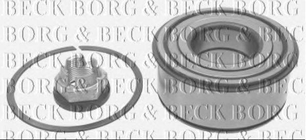 BORG & BECK BWK637 Комплект підшипника маточини колеса