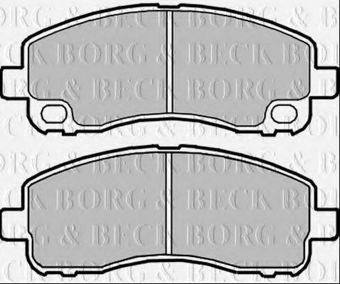 BORG & BECK BBP2351 Комплект гальмівних колодок, дискове гальмо