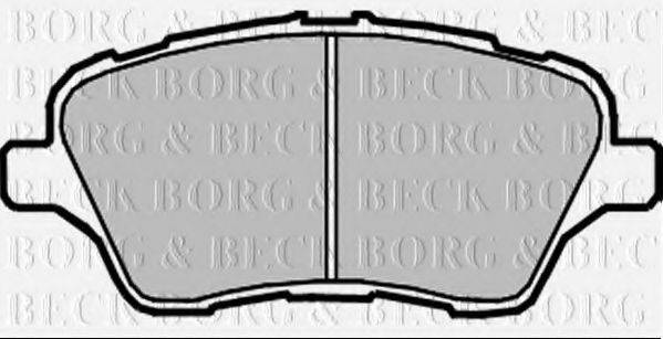 BORG & BECK BBP2379 Комплект гальмівних колодок, дискове гальмо
