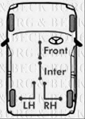 BORG & BECK BKB3118 Трос, стоянкова гальмівна система